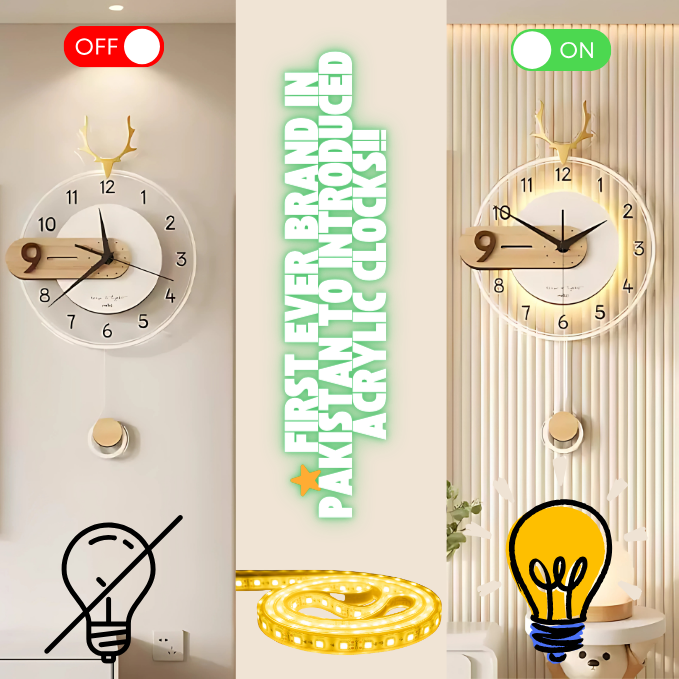 Luxury  Wall Clock  Creative Decorative & Modern Home Wall Clock