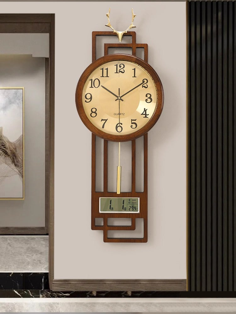 New Modern 3D Large Wall Clock Nordic Living Room Restaurant Wall Decor Iron Hanging Clock Creative Silent Home Decoration